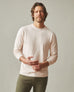 Men's Premium Slub Long Sleeve Crew Tee - Almond Peach